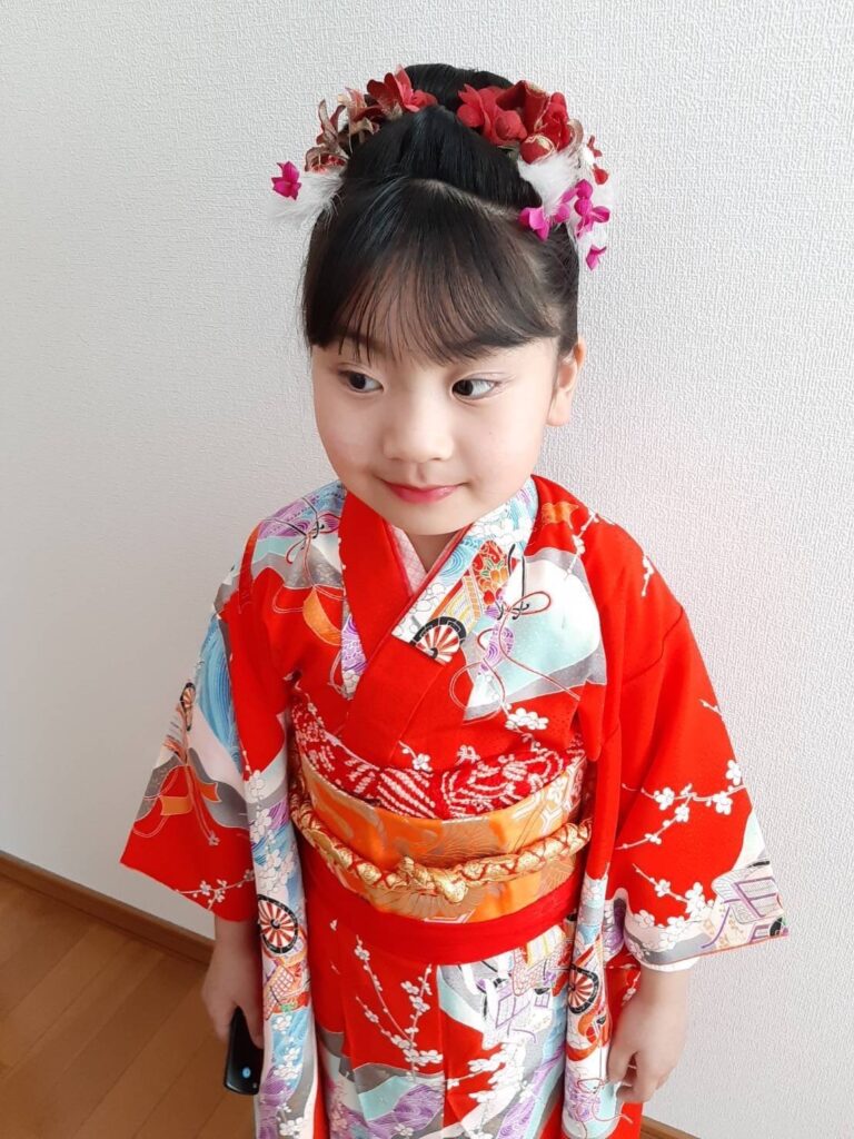 七五三着付け全身